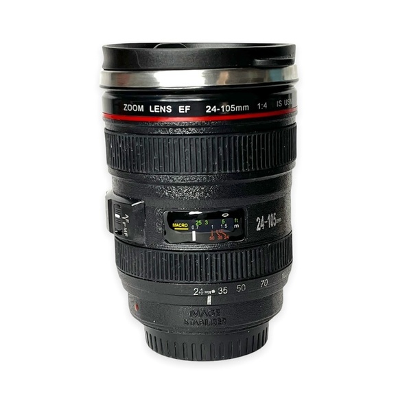 SLR Camera Lens Travel Mug Camera‎ Lens Coffee 12 oz. Mug with Lid - Picture 6 of 6